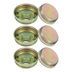 6Pcs Drum Bung, 2" Steel Bung Cap, Drum Bung Caps, Gold Bung Plug, Bung Caps with Plated Coated for 55 Gallon Drum, Oil Drum, Gas Tank and Fuel Tank