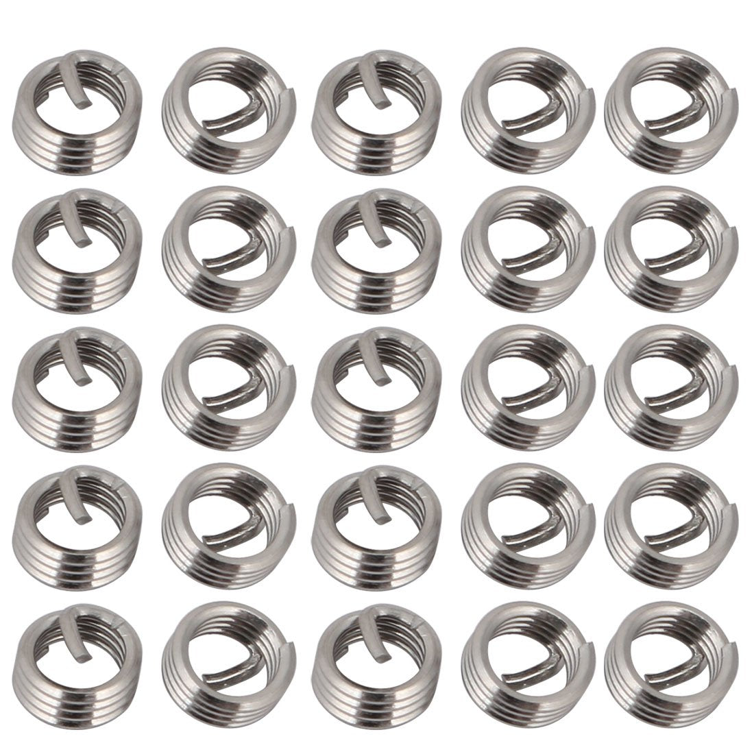 M5x0.8mmx1D Helikal Kait Kabel Insert Bahan Besi不锈钢 304 25pcs