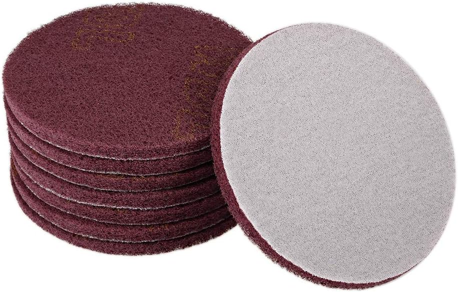 5 Inch Pads Pembersih Serupa Karet Pemecah Kotoran Disc Giling Kusut Hoop dan Loop Pemrosesan Lapisan 8pcs