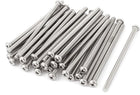 M5 x 90mm 304 Stainless Steel Phillips Pan Head Screws Bolt 30pcs