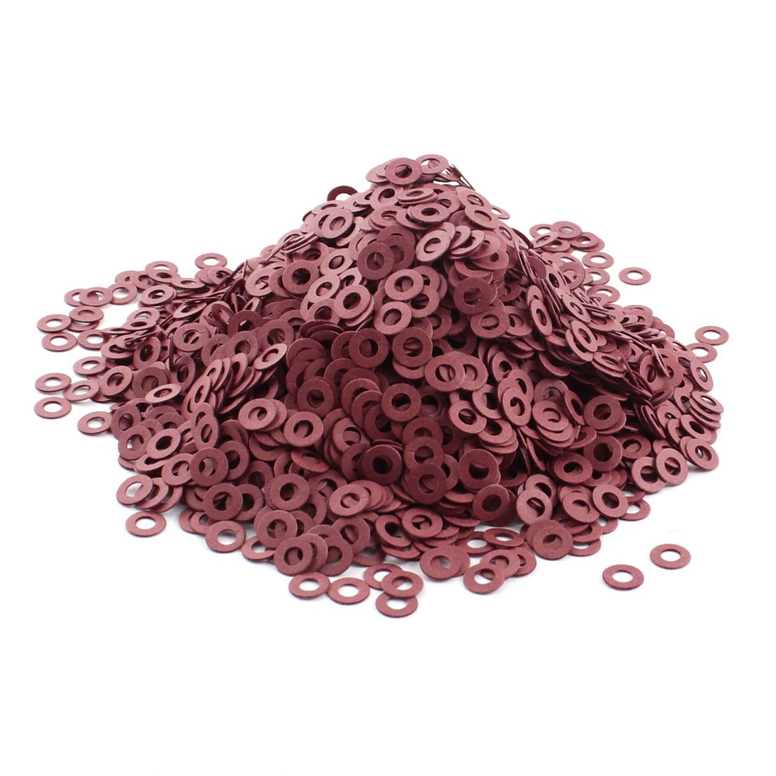 a14102000ux0453-DM M4 Flat Insulating Fiber Washer for Motherboard, 4 mm x 8 mm x 0.5 mm Size (Pack of 5200)