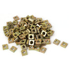 Square Nuts,M5x8x3mm Zinc Plated Square Machine Screw Nuts 100pcs