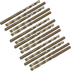 3.3mm Drilling Dia HSS Cobalt Metric Spiral Twist Drill Bit Rotary Tool 15pcs