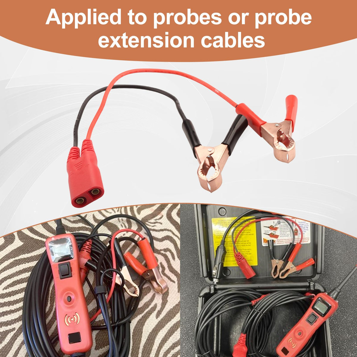 PPTK0025 Alicate de Batería Clip de Cable Conjunto para Modelos Power Probe 3/3S/3Ez