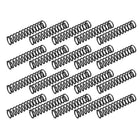 Compression Spring - 1.2mm Wire Dia, 10mm OD, 50mm Free Length Spring Steel Extension Spring,Black,20Pcs