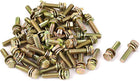 M6x25mm 8.8 Grade Yellow Zinc Plated Hex Head Bolt 50pcs w Washer