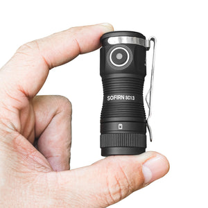 LinkMejor SC13 Lampe torche EDC Rechargeable, 1300 Lumen, Taille de poche, IPX8
