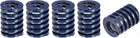 3D Printer Die Spring, 5pcs 22mm OD 30mm Long Spiral Stamping Light Load Compression Mould Die Springs for 3D Printer Electric Part, Blue