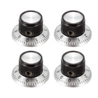 4Pcs Speaker Control Knob Power Amplifier Knob 24x14mm Digital Knob Cap for 6mm Dia. Shaft Potentiometer w Scales