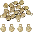 16 Pcs Vintage Bronze Jingle Bells, 11mm Tibetan Jingle Bells for Crafts, Small Rustic Decorative Metal Bell for Dog Cat Pet Collar DIY Crafts Home Door Christmas Decor