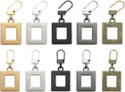 2Set Zipper Pull Replacement, 1-3/4 x 13/16 Square Detachable Tiny Zipper Replacement Slider for Sewing Bags, Coats, Jackets, Closed-End Pulls Replacing, 5 Color
