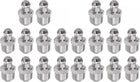304 Stainless Steel Straight Grease Fitting 1/8-28inch Thread Hydraulic Grease Fitting Accessories, 20Pcs