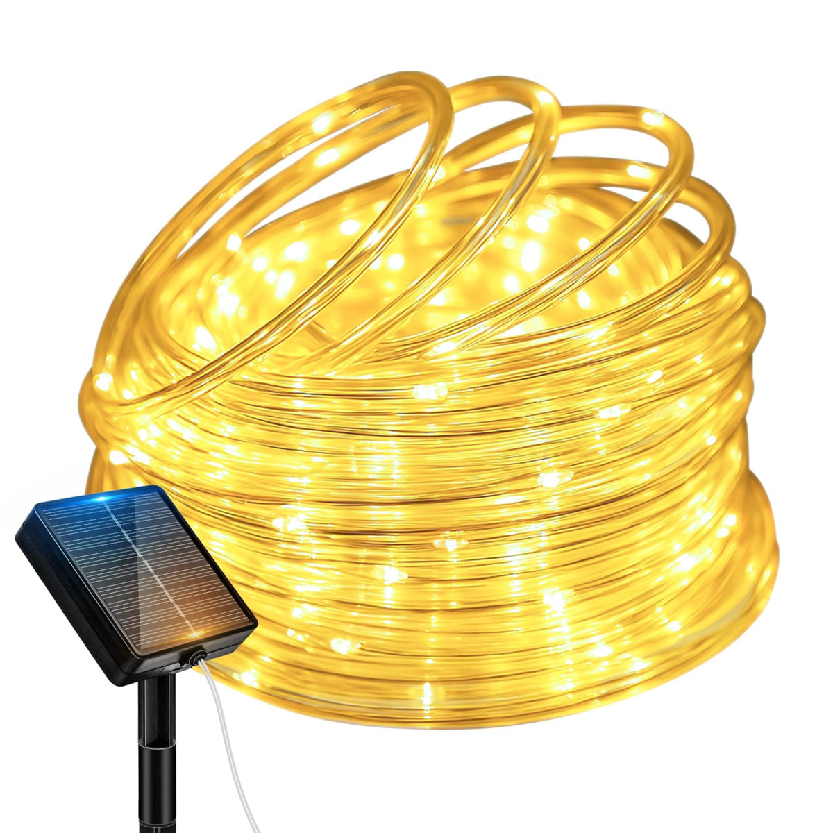 LinkMejor Luci da Esterno a Corda Solare, 120LED 14m Catena Luci Impermeabile
