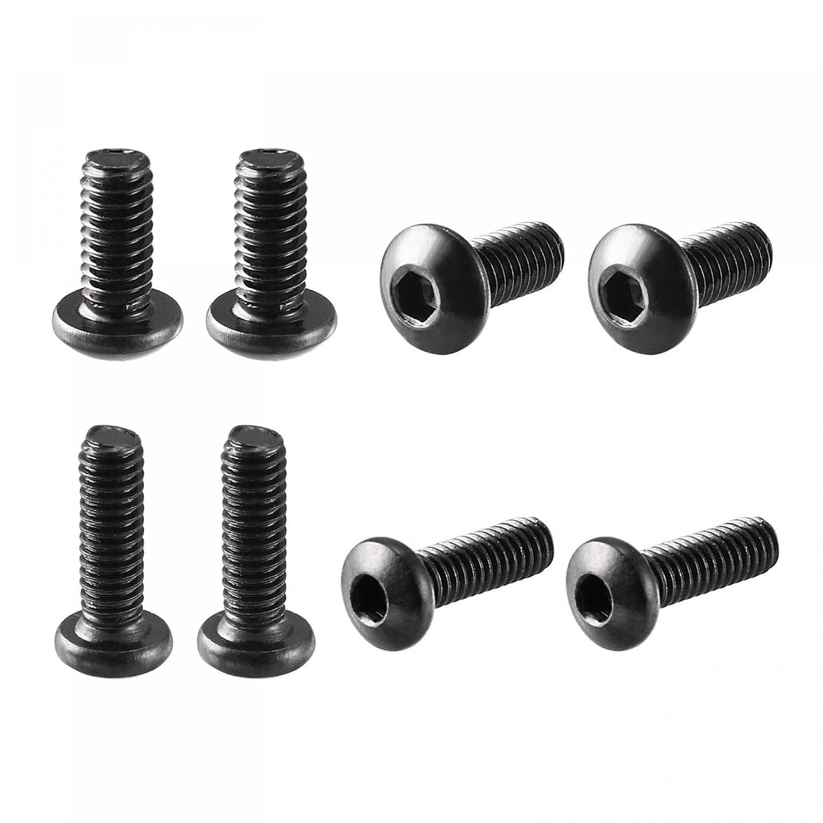 M2.5x6mm 100pcs M2.5x8mm100pcs, Thread 10.9 Alloy Steel Button Head Hex Socket Cap Screw Bolt