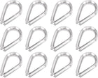 24Pcs Wire Rope Thimble, 3/16" M5 Stainless Steel Thimble for 3/16" Diameter Wire Rope, Marine Rigging, Boat, Fishing, Construction, Industrial Applications