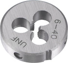 Round Threading Dies #6-40 UNF, Alloy Tool Steel Machine Thread Repair Hand Tool