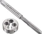 M6 x 0.75mm Metric Left Hand Tap and Die Set, Machine Thread Screw Tap with Round Threading Die, Tap & Die Kit for Nut Screw Bolt Thread Repair