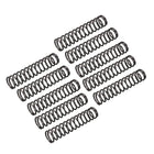 Compression Spring - 1.2mm Wire Dia, 11mm OD, 50mm Free Length Spring Steel Extension Spring,Black,10Pcs