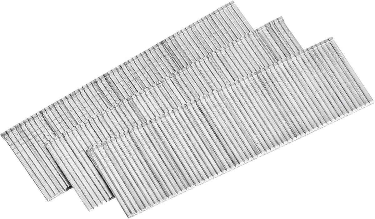 1000Pcs 18 Gauge Brad Nails, 3/4" Length Straight Finishing Nails, Galvanized Carbon Steel Nails for Woodworking Construction Silver