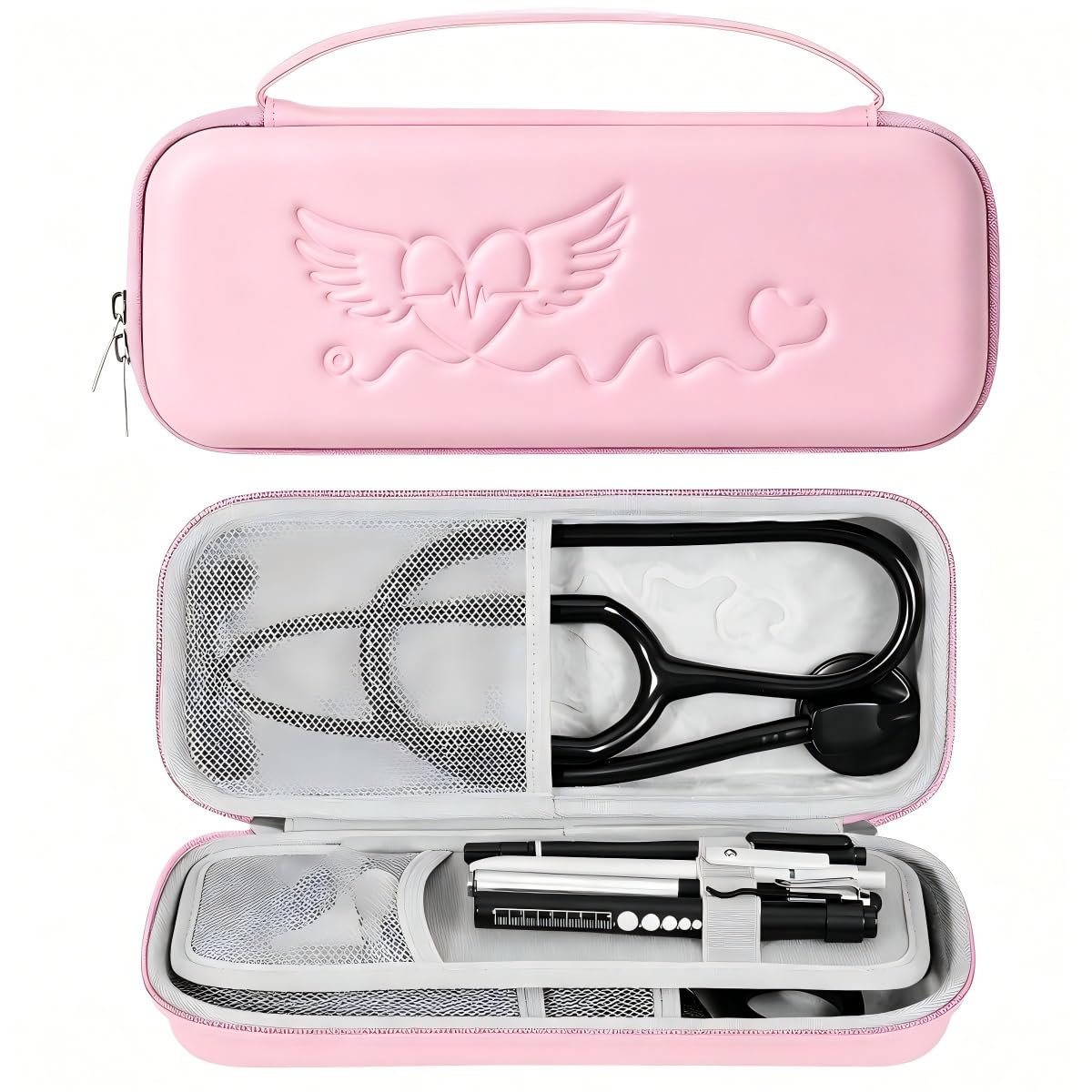LinkMejor Étui pour Stéthoscope 3M Littmann/ADC/Omron/MDF, Rose