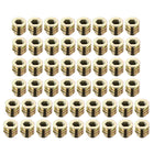 Furniture Threaded Insert Nuts Zinc Alloy M4 Internal Threads 8mm Length 50pcs