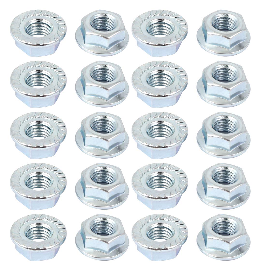 A16033100ux0397 5/16" x 24 Carbon Steel Serrated Hex Flange Lock Nuts (Pack of 20)