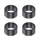 Sleeve Bearings 12mm Bore 14mm OD 8mm Length POM Wrapped Oilless Bushings Black 4pcs