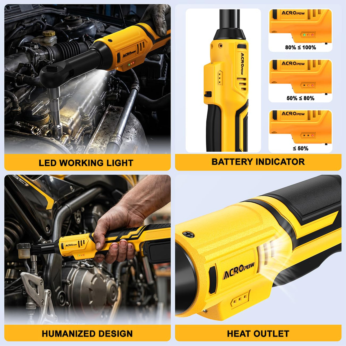 3/8" Bezprzewodowy Klucz imbusowy, do akumulatora Dewalt 20V