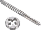 M6 x 0.5mm Metric Tap and Die Set, Machine Thread Screw Tap with Round Threading Die, Tap & Die Kit for Nut Screw Bolt Thread Repair