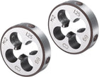 2pcs Round Threading Die M12 x 1.25 Metric Thread Right Hand Screw Cutting Fixed Dies, Alloy Tool Steel Tapping Repair Tool