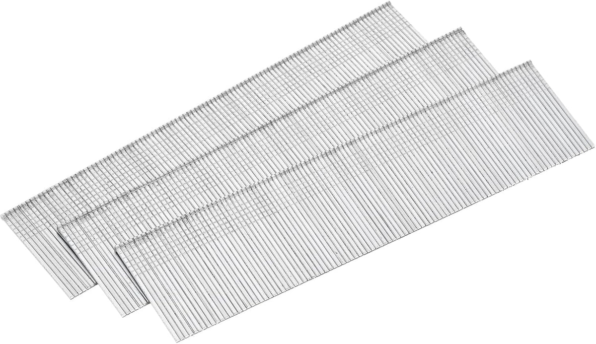 1000Pcs 18 Gauge Brad Nails, 1-1/4" Length Straight Finish Nails, Galvanized Carbon Steel Nails for Woodworking Construction, Silver Blue