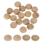 40Pcs Wood Button Plugs, 8mm / 0.31" Hardwood Screw Hole Plug Mushroom Wooden Caps Buttons Beech Wood Plug for Furniture Woodworking Craft Decor (13mm x 8mm)