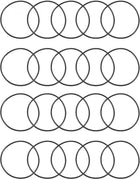 Nitrile Rubber O-Rings, 30mm OD 28mm ID 1mm Width, Metric Sealing Gasket, Pack of 20