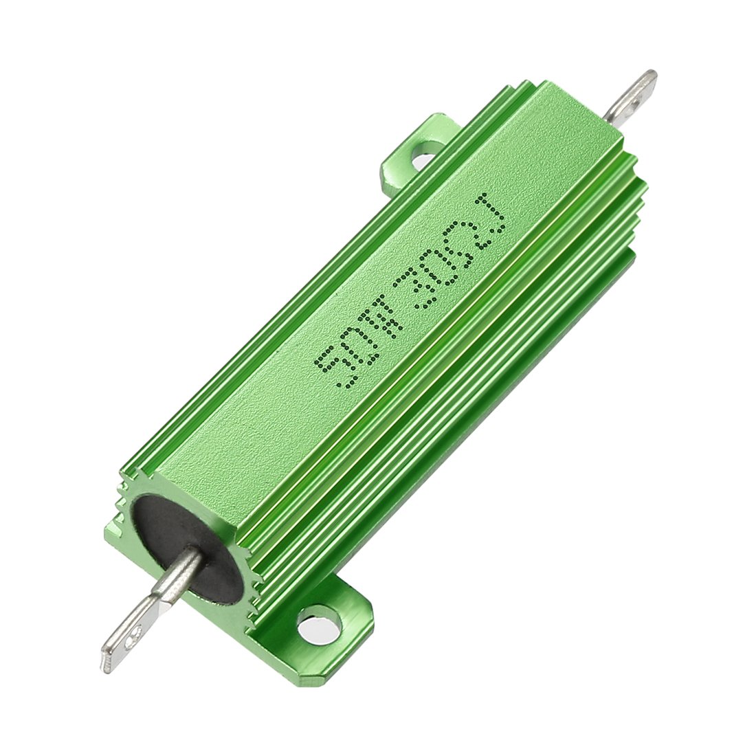 50W 30 Ohm 5% Aluminum Housing Resistor Screw Tap Chassis Mounted Aluminum Case Wirewound Resistor Load Resistors Green 1 pcs