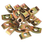 M8 Half Moon Nuts Washers, 22 Pcs Iron Half Moon Nuts Spacer Washer, Spacer Connector Hardware Fittings, Bronze