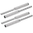 4pcs HSS-AL 4mm Cutting Dia 6mm Shank 4 Flutes End Mill Milling Cutter Router Bits Upcut Spiral Milling Cutter Tool for Wood PVC MDF Engraving