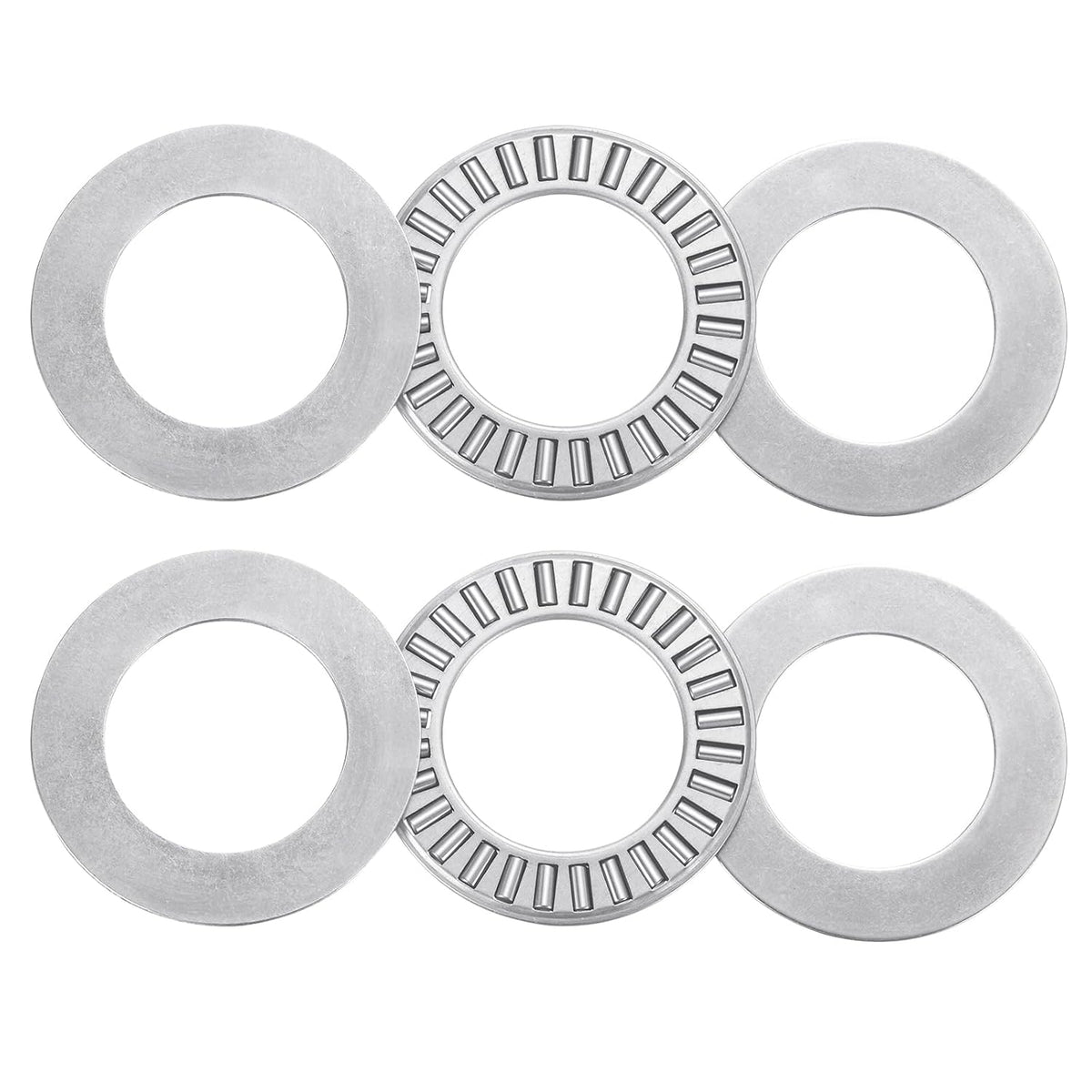2 Pz NTA1220 2TRA cuscinetti a sfera a sfere di spinta con guarnizioni, 1.24" ID, 1.24" OD, 0.14" Thk, per sterzo a potenza del camion tagliaerba, acciaio cromato (ABEC5)