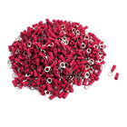 1000 Pcs RV1.25-5S AWG 22-16 Red Sleeve Pre Insulated Ring Terminals Connector