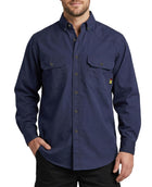LinkMejor FR Skjorter Knappetopp Dura-Light 6.5oz Myk Canvas Bruksposisjon