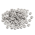 Hex Nuts, 8#-32 Coarse Thread Hexagon Nut, Stainless Steel 304, Pack of 100