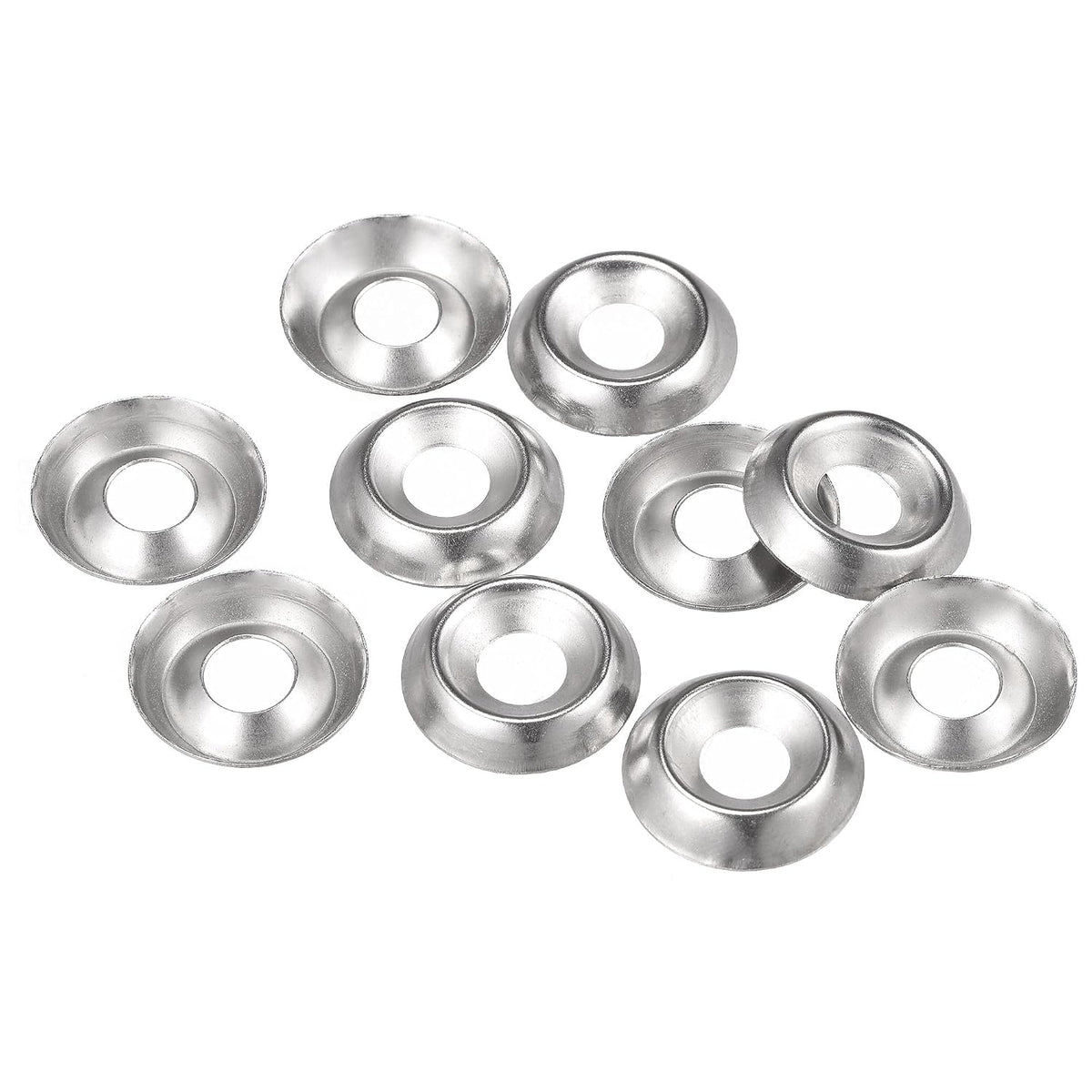 #12 304 Stainless Steel Cup Washer Countersunk for Screw Bolt 100pcs