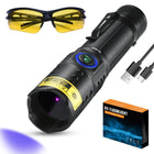 LinkMejor UV latarka z filtrem 365nm Ultraviolet Blacklight Latarki 10W