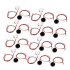 20Pcs DC 3V 10mm Dia Mobile Phone Coin Flat Vibrating Vibration Motor w Wire