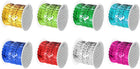 LinkMejor 8 Colors 40Yds Flat Sequins Strip, 6mm Spangle Paillette String Spool Roll Sewing String Ribbon for Fringe Sewing DIY Projects