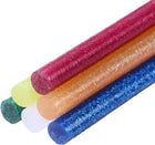 6pcs Glitter Hot Glue Sticks 0.28 inch x 8 inch Large Glue Sticks, 200 x 7mm Multicolor