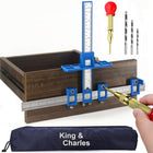 LinkMejor Cabinet Hardware Jig&Auto Center Punch&Point Drill Bits