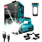 LinkMejor 2000LM Laddbar LED-ficklampa, 18000mAh Campinglampa