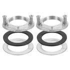 2Sets Female Thread Hex Lock Nut M32 x 1.5 Stainless Steel 304 Single Hole Faucet Lock Nuts with Gasket, Faucet Fixing Tool Set for Kitchen Bathroom Basin Sink (Oval)