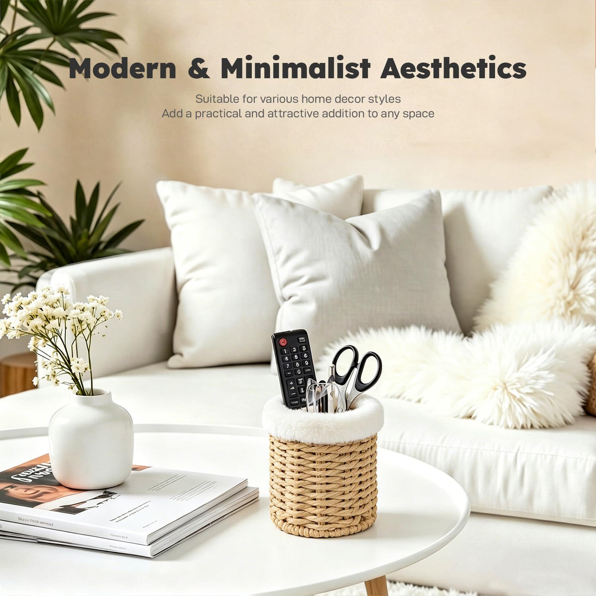 LinkMejor Brillenhalter, 2 Fächer Plüschbezug Eyeglass Holder Stand