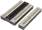4 Pcs 600V 15A 12P Electric Barrier Terminal Block Strip Cable Connect